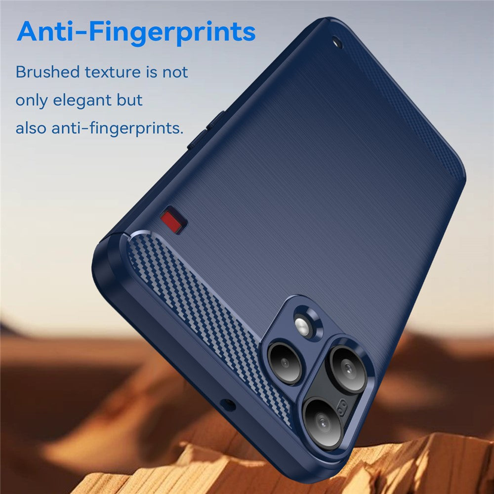 Hülle für Nothing Phone (3a) Lite, Techsuit, Carbon, Blau