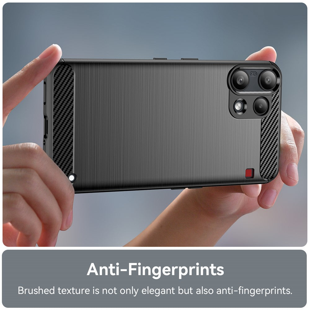Étui pour Nothing Phone (3a) Lite, Techsuit, Carbone, Noir