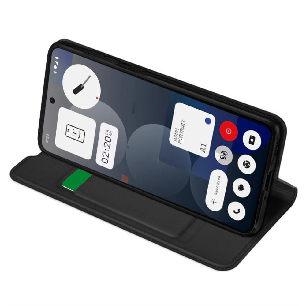 Coque pour Nothing Phone (3a) Pro, Techsuit, Magskin Book, Noire