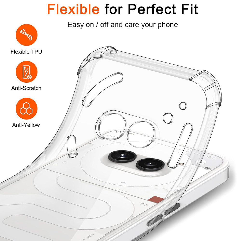Coque pour Nothing Phone (3a), Techsuit, Anti-choc Claire, Transparente