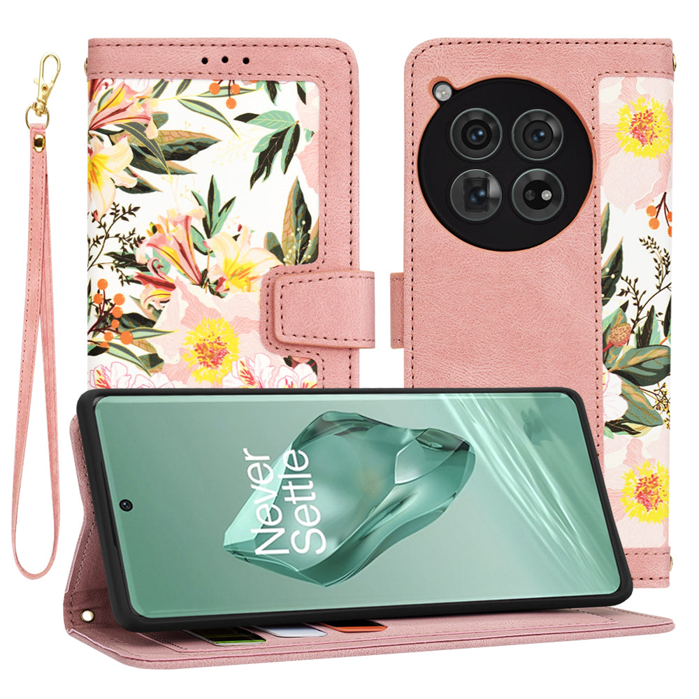 Coque pour OnePlus 12, Techsuit, FlipCraft, Rose