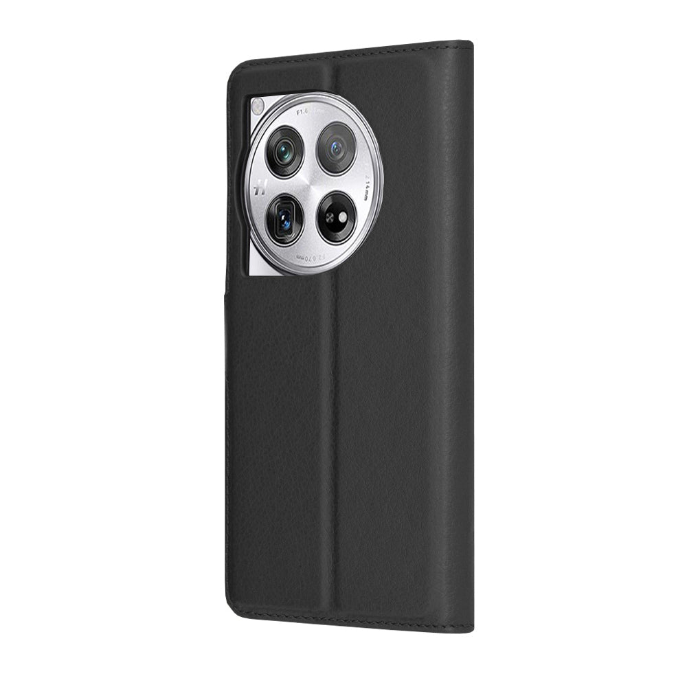 Coque pour OnePlus 12, Techsuit, Leather Folio, Noire