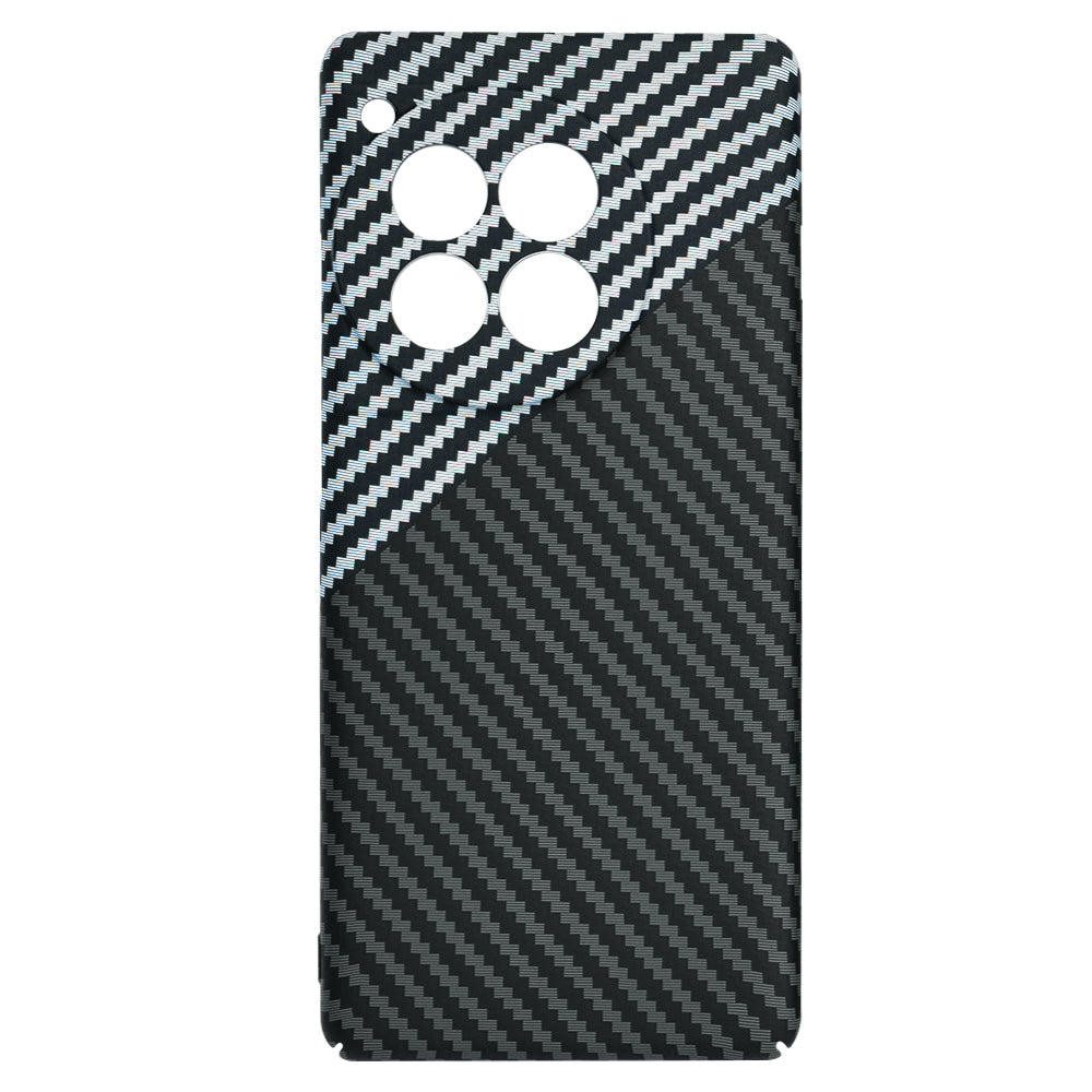 Coque pour OnePlus 12R, Techsuit, Carbonite FiberShell, Noir Gris