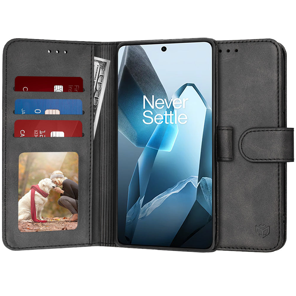 Coque pour OnePlus 13, Techsuit, Diary Book, Noire