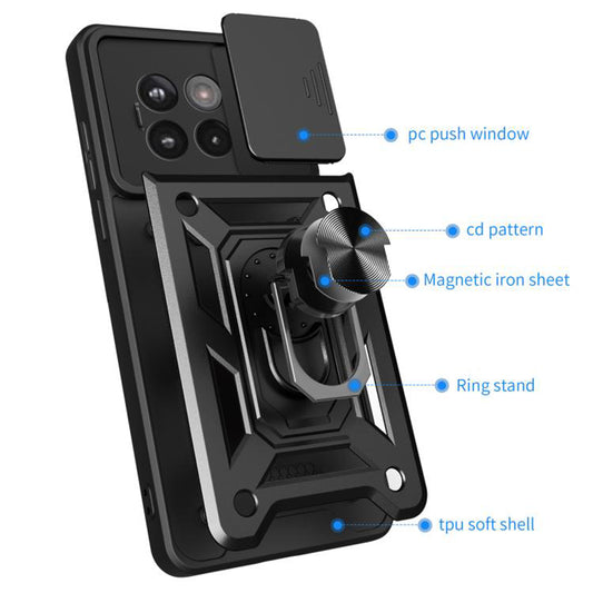 Case for OnePlus 13R, Techsuit, CamShield, Black