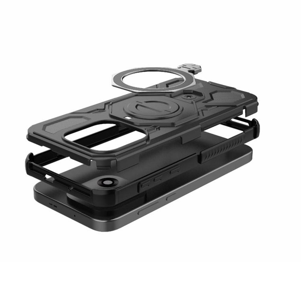 Case for OnePlus 15, Techsuit, Carbon Shield Pro, Black