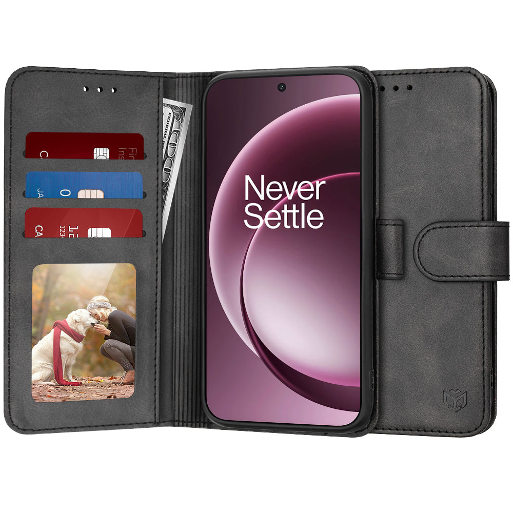 Étui pour OnePlus 15, Techsuit, Diary Book, Noir