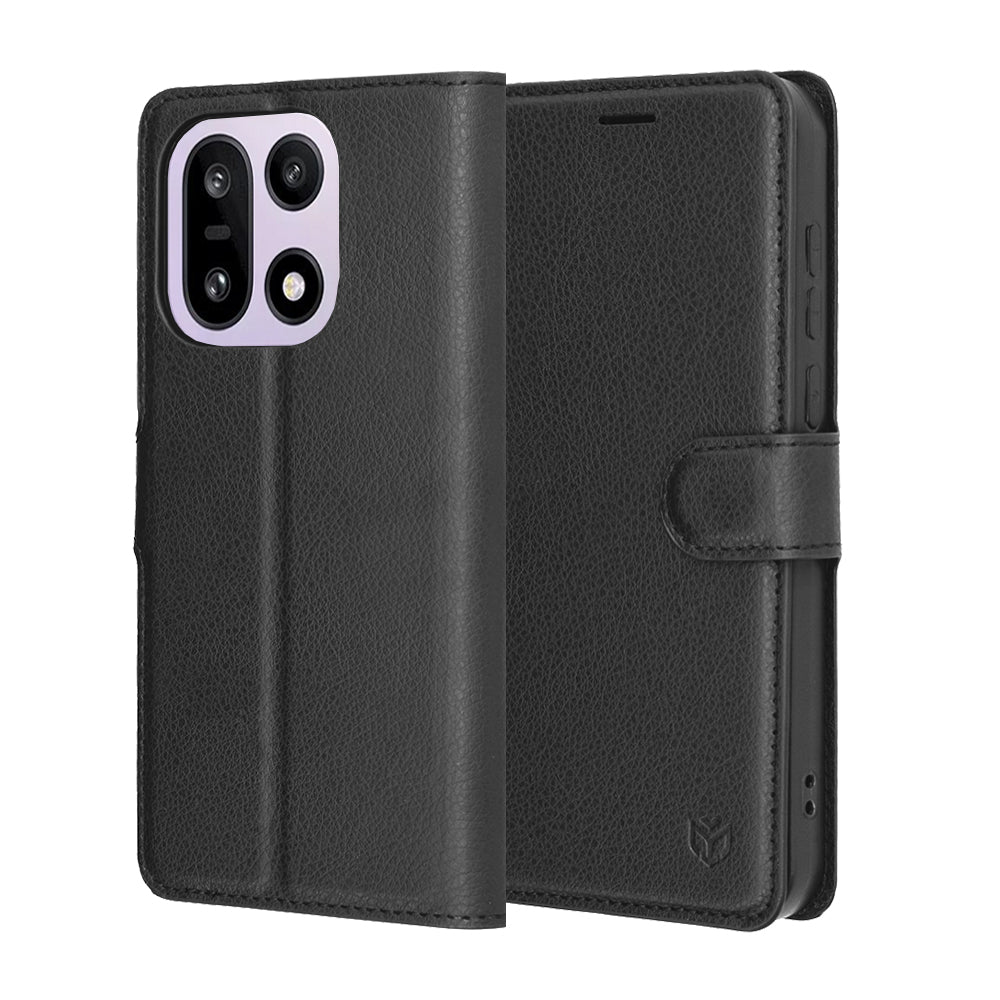 Étui pour OnePlus 15, Techsuit, Leather Folio, Noir