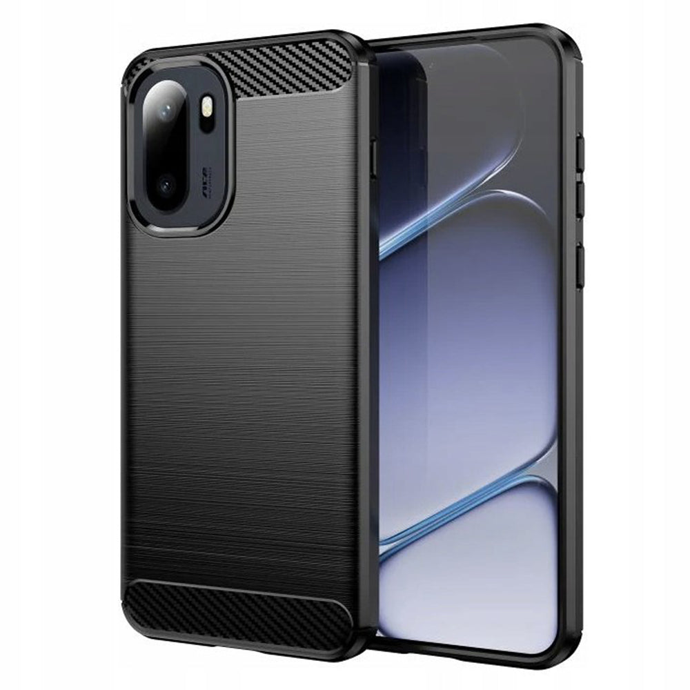 Hülle für OnePlus 15R, Techsuit, Carbon, Schwarz