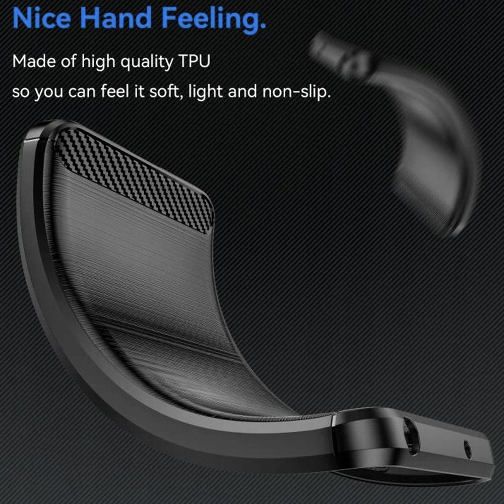 Hülle für OnePlus 15R, Techsuit, Carbon, Schwarz