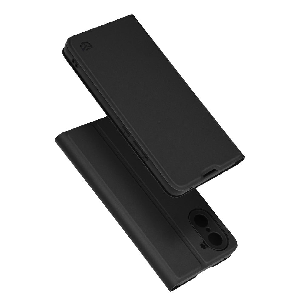 Hülle für OnePlus Nord CE5, Techsuit, Magskin Book, Schwarz
