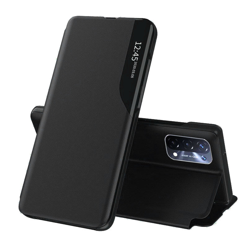 Coque pour OnePlus Nord N200 5G / Oppo A74 5G / A54 5G, Techsuit, eFold, Noire