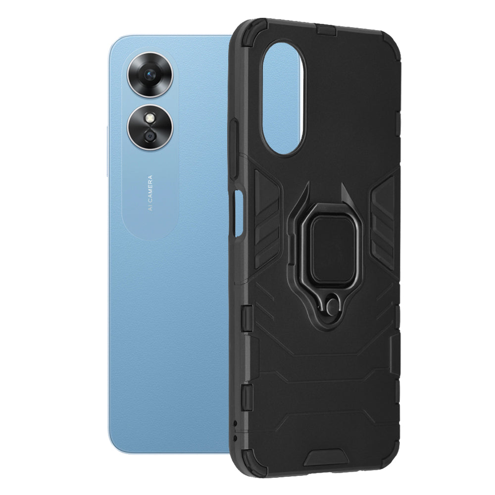 Coque pour Oppo A17, Techsuit, Shield, Noire