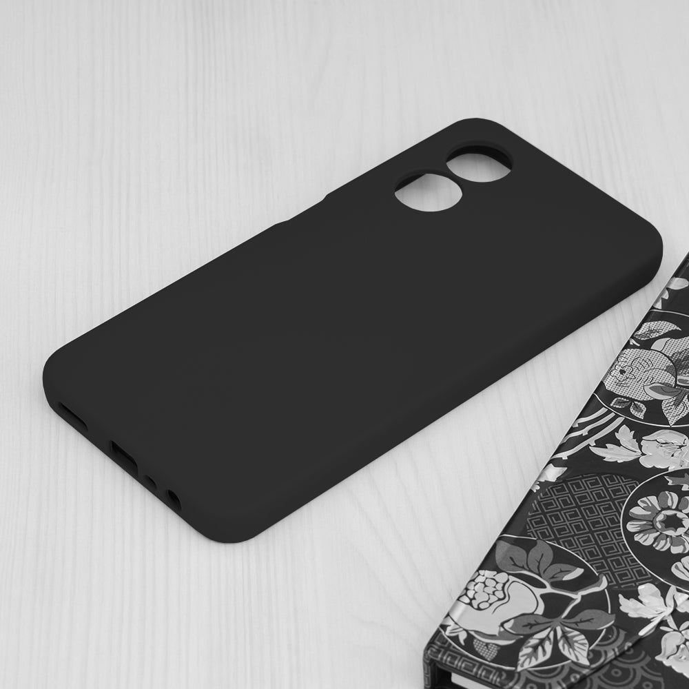 Hülle für Oppo A17, Techsuit, Soft Edge, Schwarz