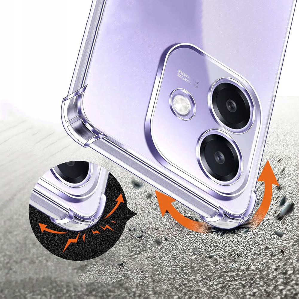 Coque pour Oppo A3 4G, Techsuit, Anti-choc Claire, Transparente