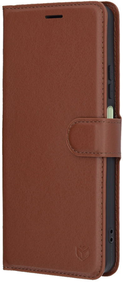 Hülle für Oppo A5 Pro 4G / A5 Pro, Techsuit, Leder-Folio, Braun