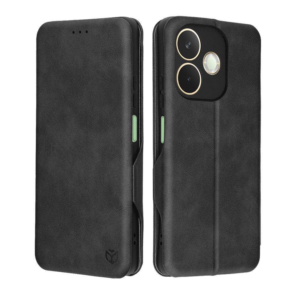 Coque pour Oppo A5 Pro 4G / A5 Pro, Techsuit, Safe Wallet Plus, Noire