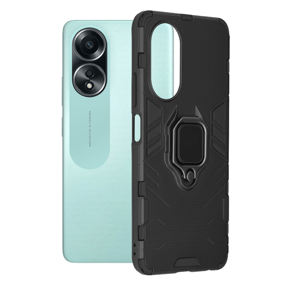 Coque pour Oppo A58 4G, Techsuit, Shield, Noire