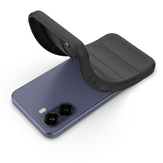 Hülle für Oppo A6 4G, Techsuit, Magic Shield, Schwarz