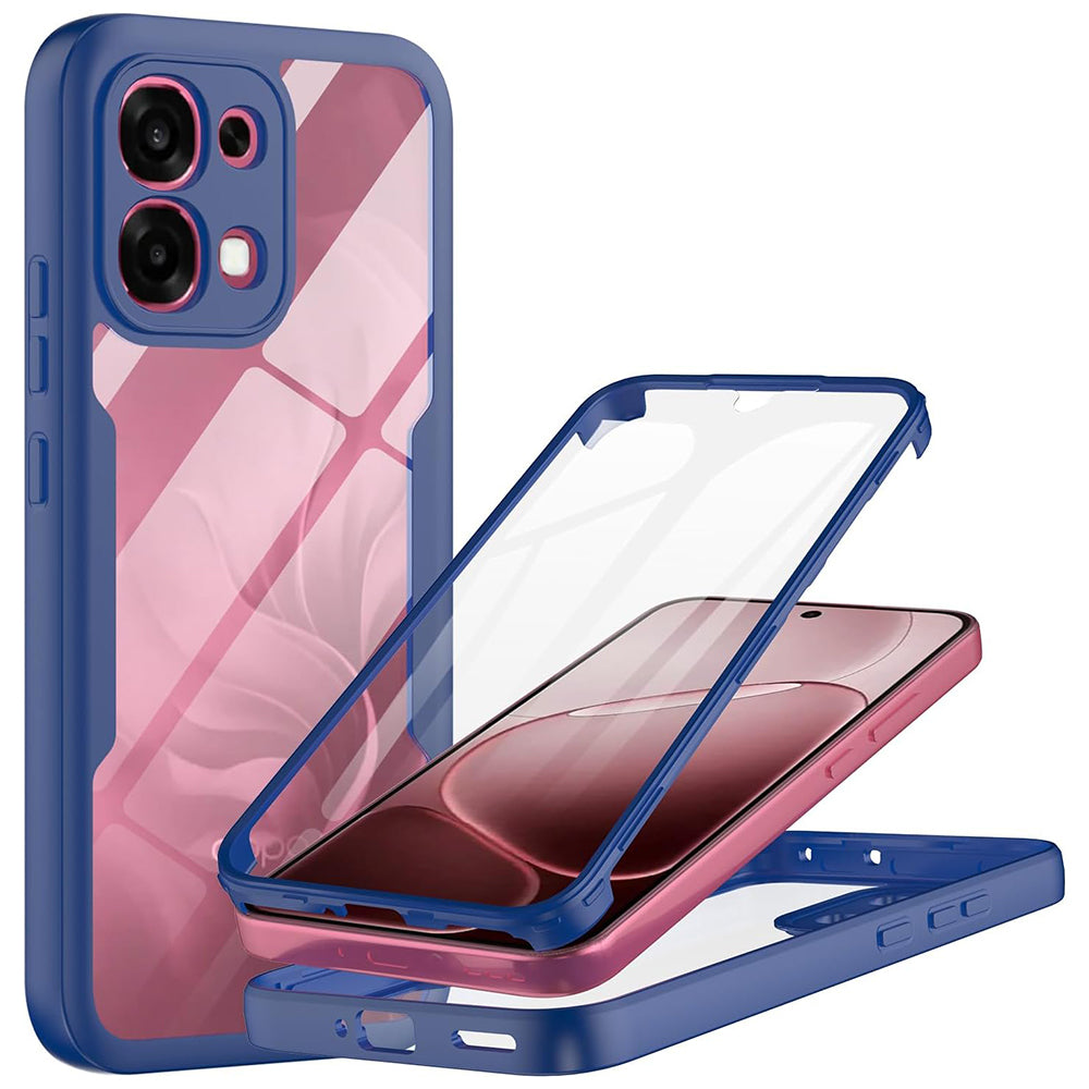 Case for Oppo A6 Pro 5G / A6 Pro 4G, Techsuit, ColorVerse 360, Blue