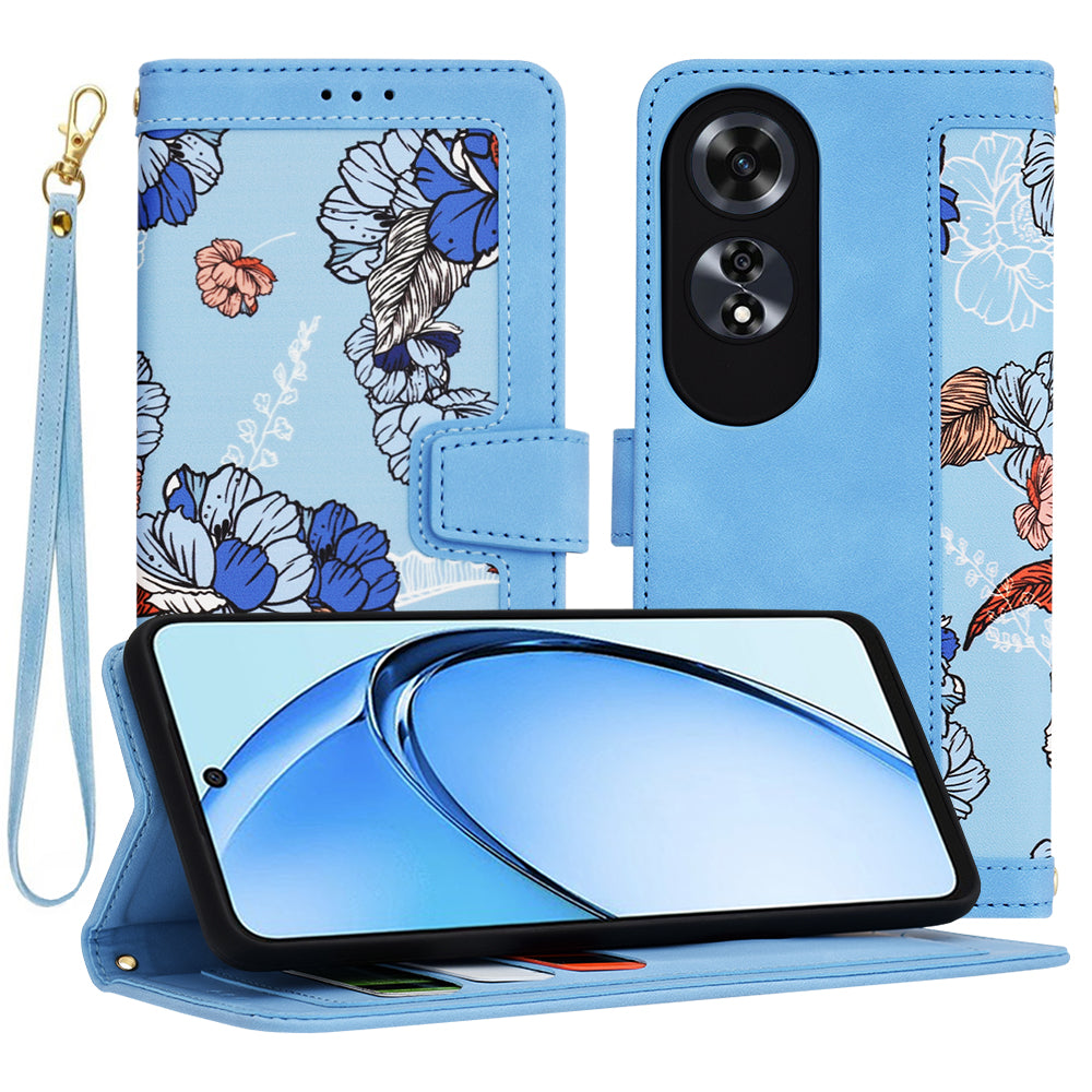 Coque pour Oppo A60, Techsuit, FlipCraft, Bleu