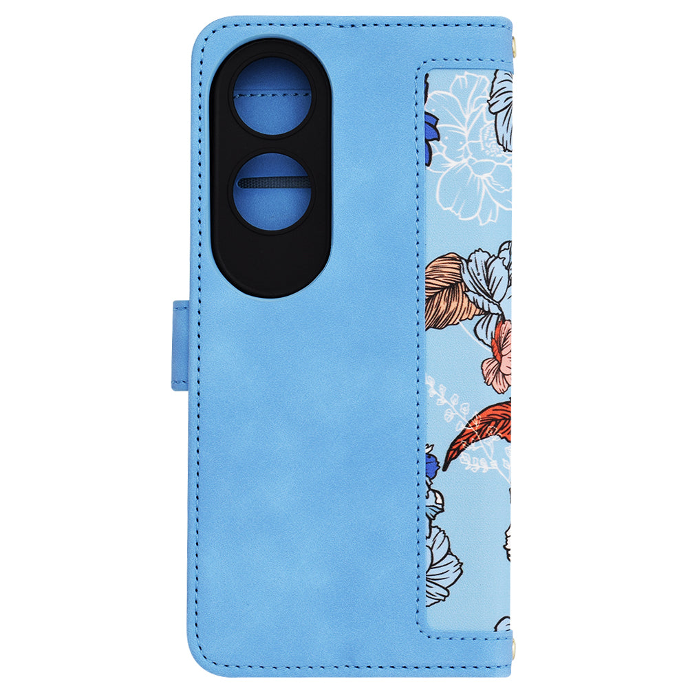 Coque pour Oppo A60, Techsuit, FlipCraft, Bleu