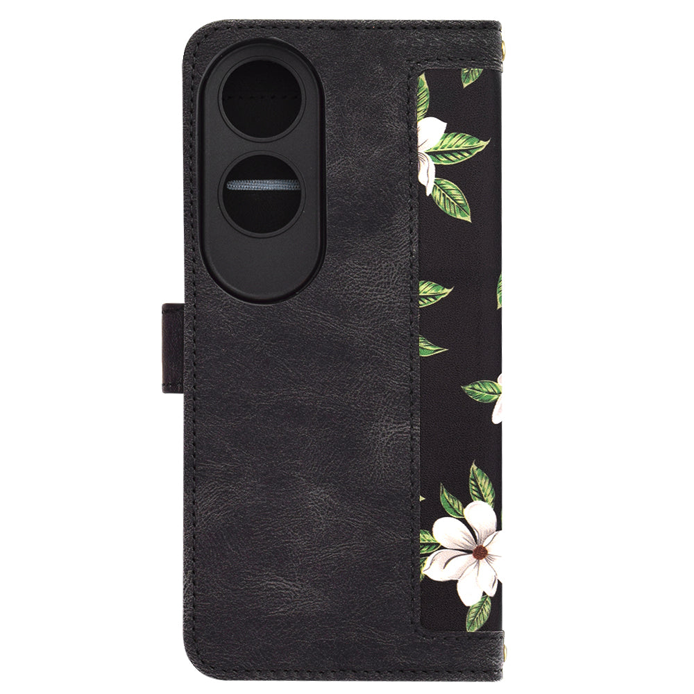 Coque pour Oppo A60, Techsuit, FlipCraft, Noire