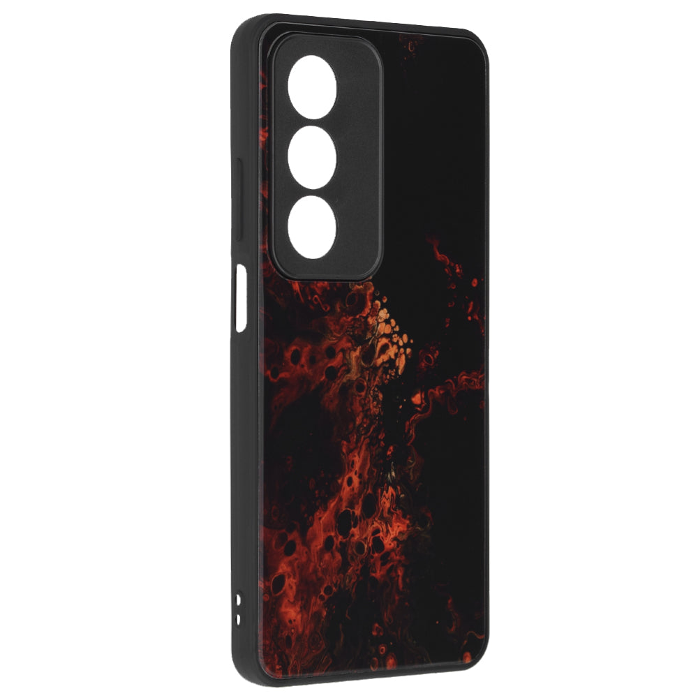 Étui pour Oppo A80, Techsuit, Glaze, Rouge