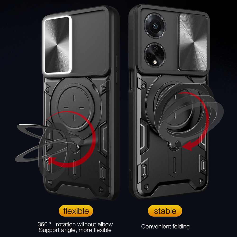 Coque pour Oppo A98, Techsuit, CamGuard Pro, Noire