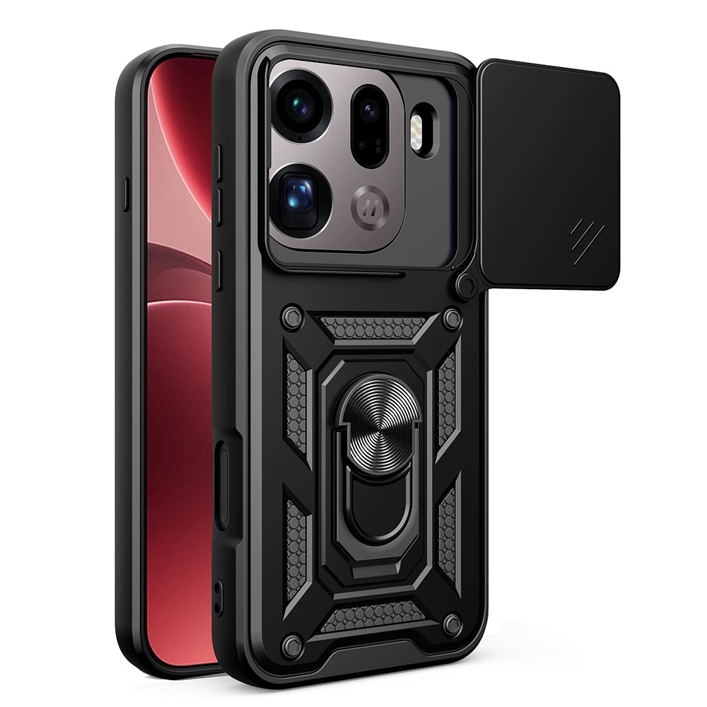 Hülle für Oppo Find X9 Pro, Techsuit, CamShield, Schwarz