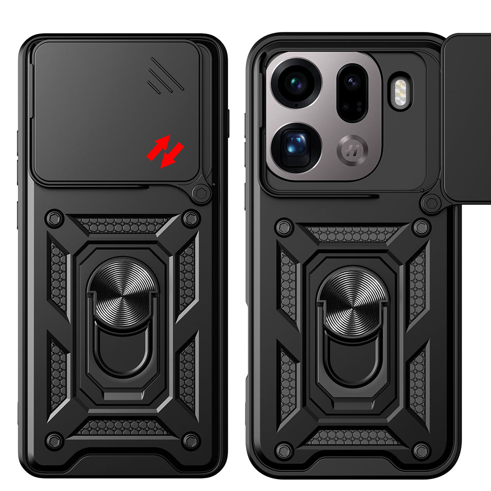 Hülle für Oppo Find X9 Pro, Techsuit, CamShield, Schwarz