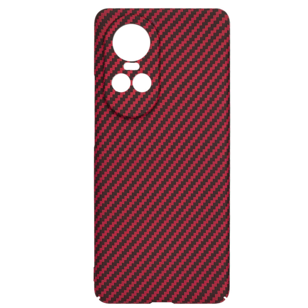 Coque pour Oppo Reno10 / Reno10 Pro, Techsuit, Carbonite FiberShell, Rouge