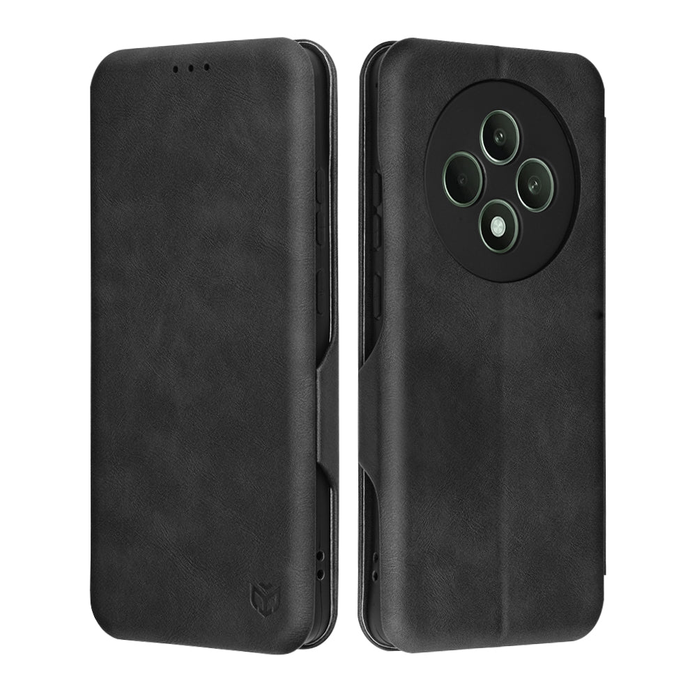Coque pour Oppo Reno12 FS 5G / Reno12 FS 4G / Reno12 F 4G / Reno12 F, Techsuit, Safe Wallet Plus, Noire