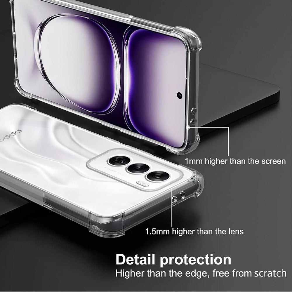 Coque pour Oppo Reno12 Pro, Techsuit, Antichoc Claire, Transparente