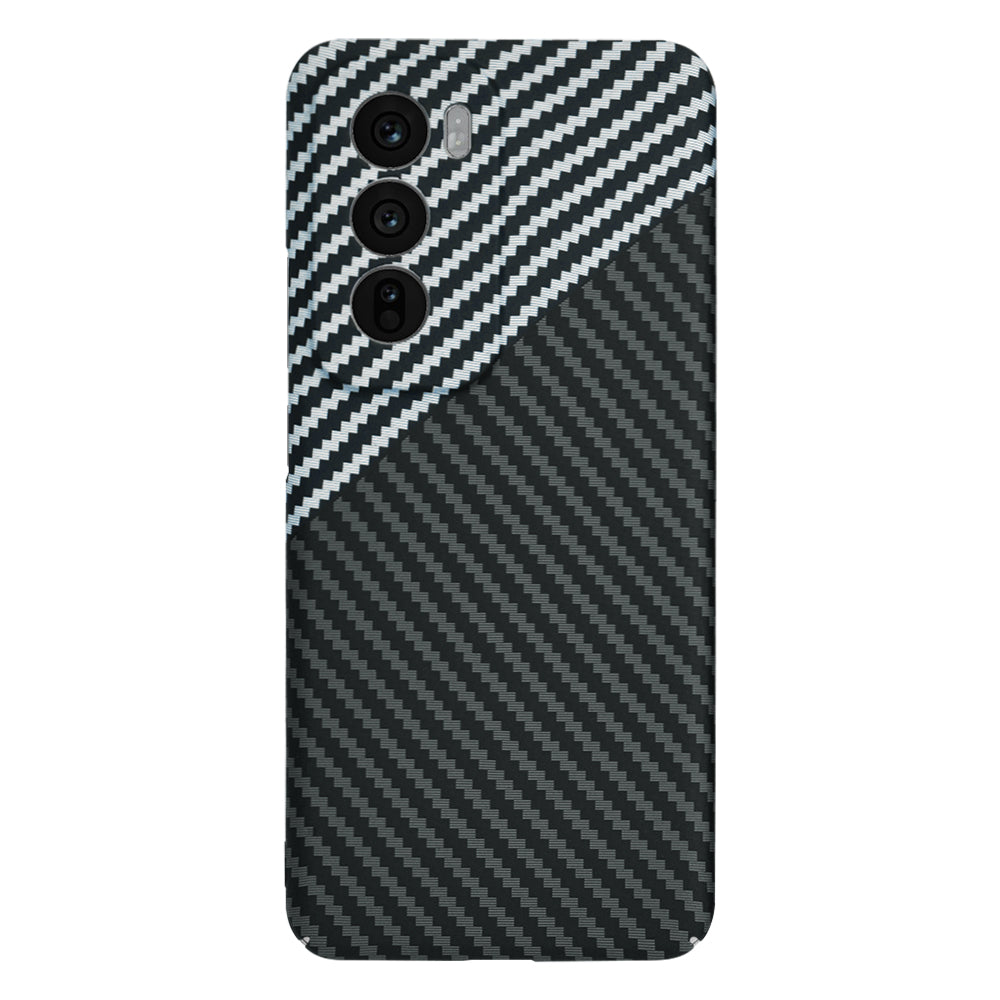 Coque pour Oppo Reno12, Techsuit, Carbonite FiberShell, Noir Gris