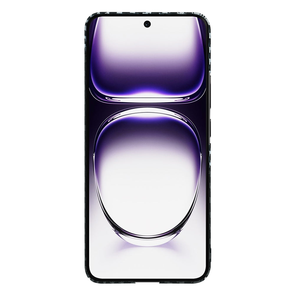 Coque pour Oppo Reno12, Techsuit, Carbonite FiberShell, Noir Gris