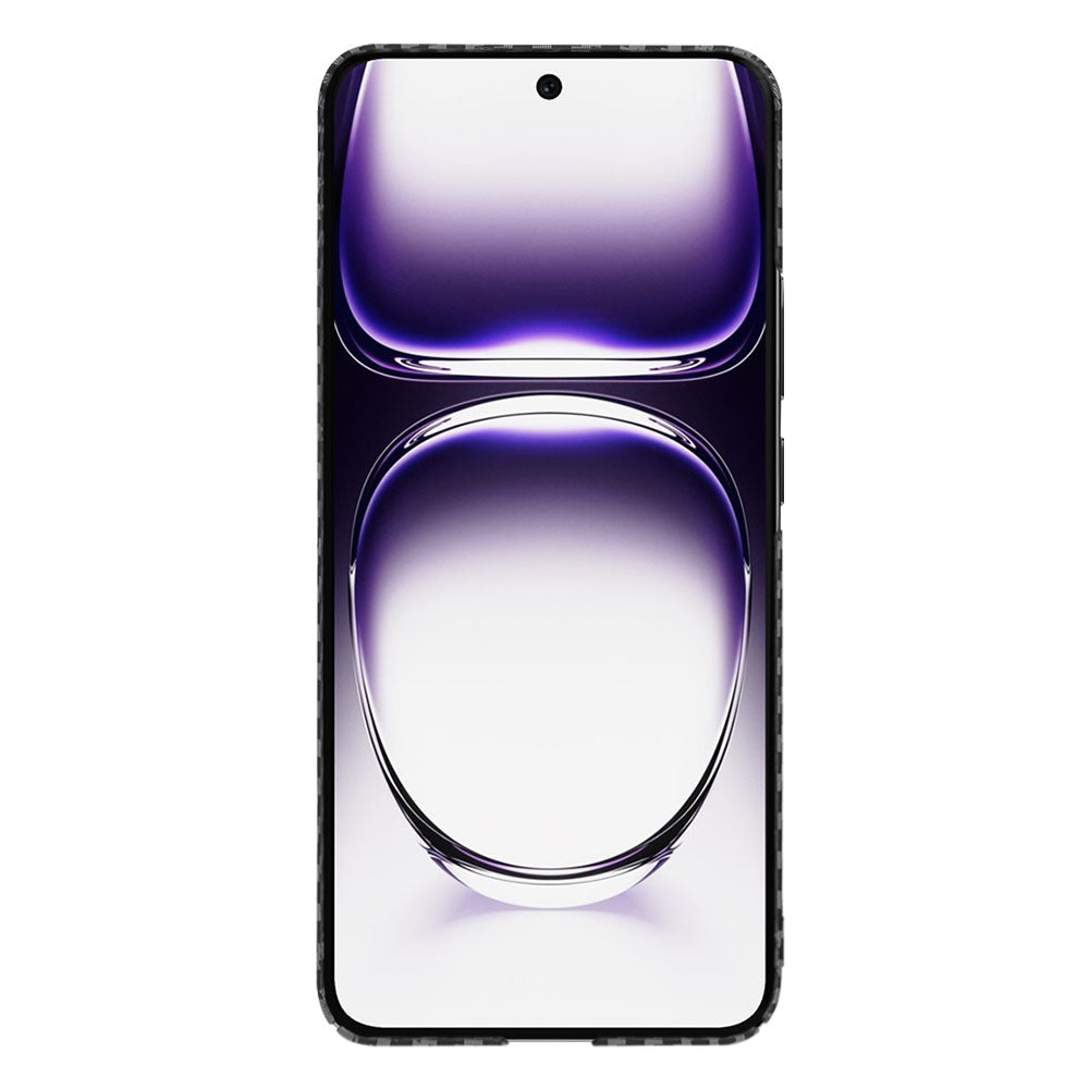 Coque pour Oppo Reno12, Techsuit, Carbonite FiberShell, Noire