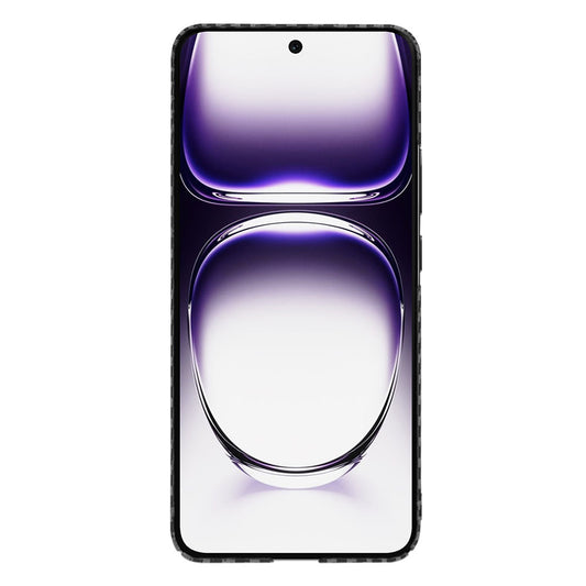 Coque pour Oppo Reno12, Techsuit, Carbonite FiberShell, Noire