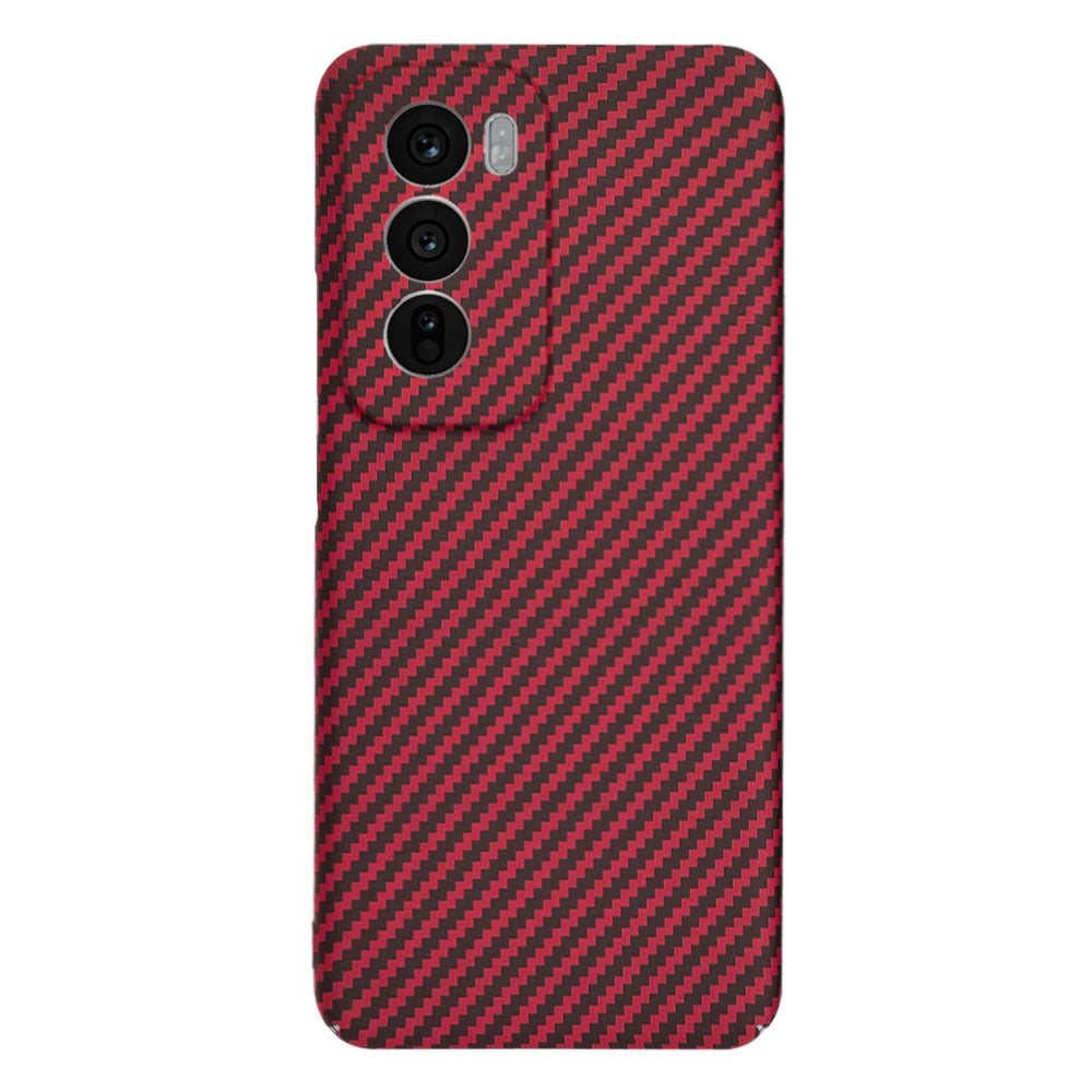 Coque pour Oppo Reno12, Techsuit, Carbonite FiberShell, Rouge