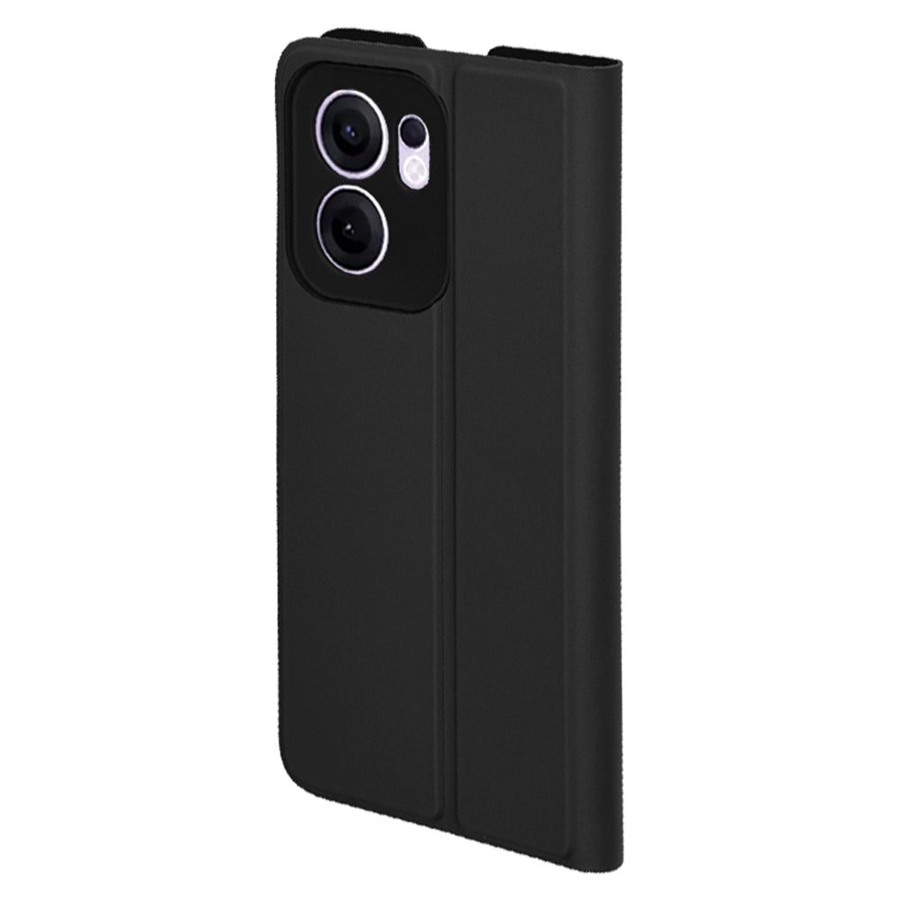 Coque pour Oppo Reno13 FS 5G / Reno13 F 4G / Reno13 F, Techsuit, Magskin Book, Noire