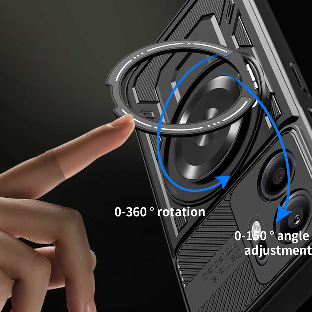 Coque pour Oppo Reno13 FS 5G / Reno13 F 4G / Reno13 F, Techsuit, RuggedCam, Violet