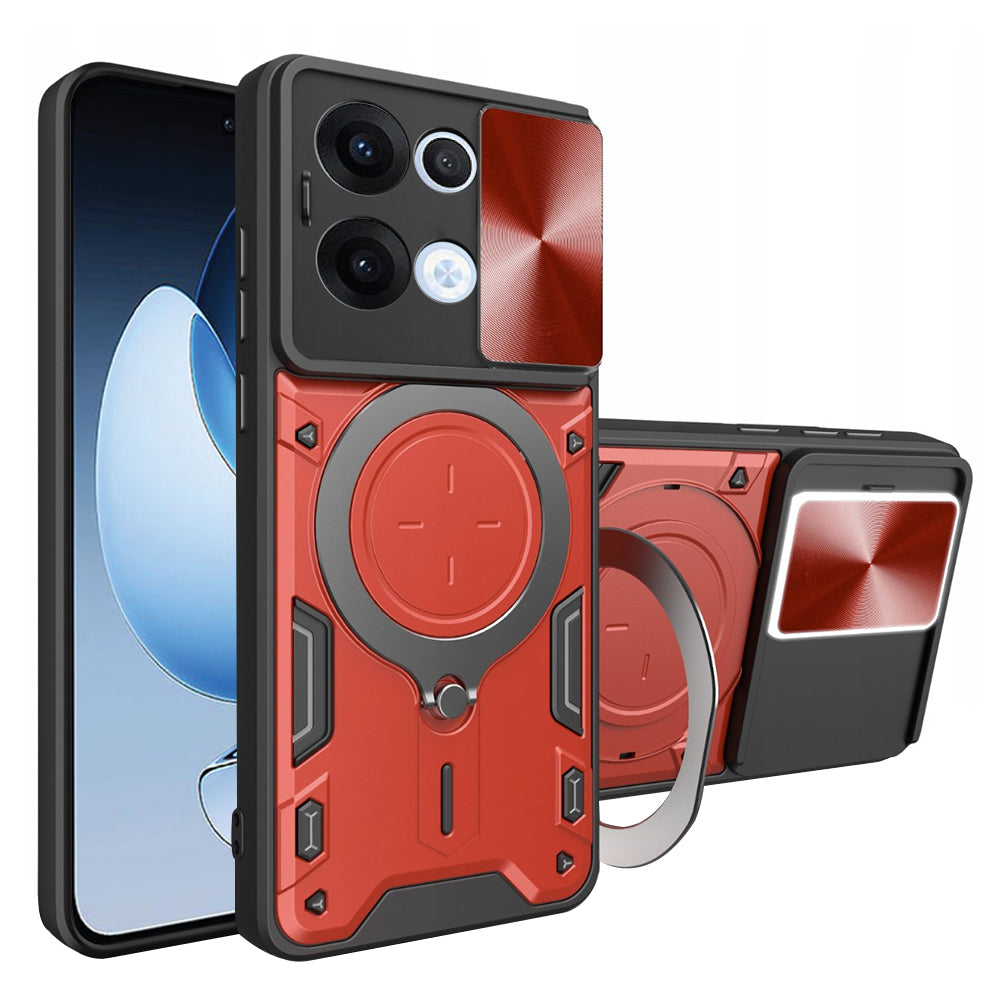 Coque pour Oppo Reno13, Techsuit, CamGuard Pro, Rouge