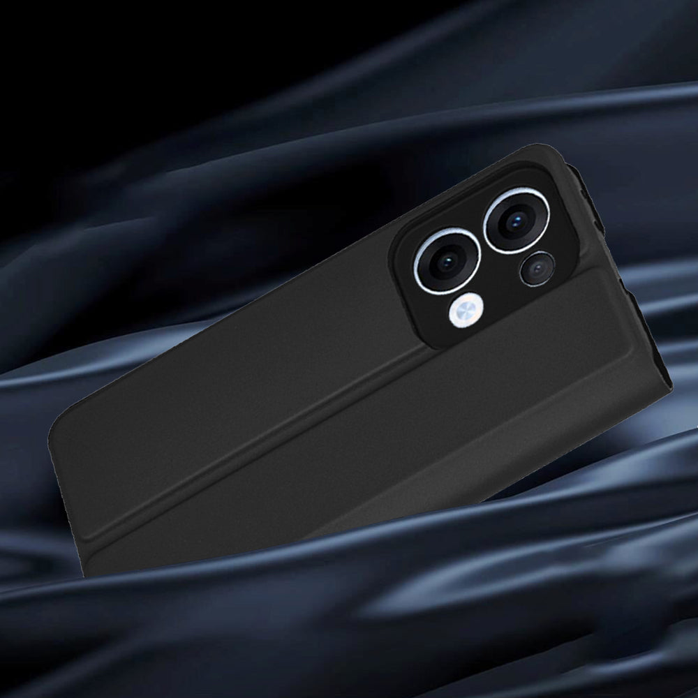Coque pour Oppo Reno13, Techsuit, Magskin Book, Noire