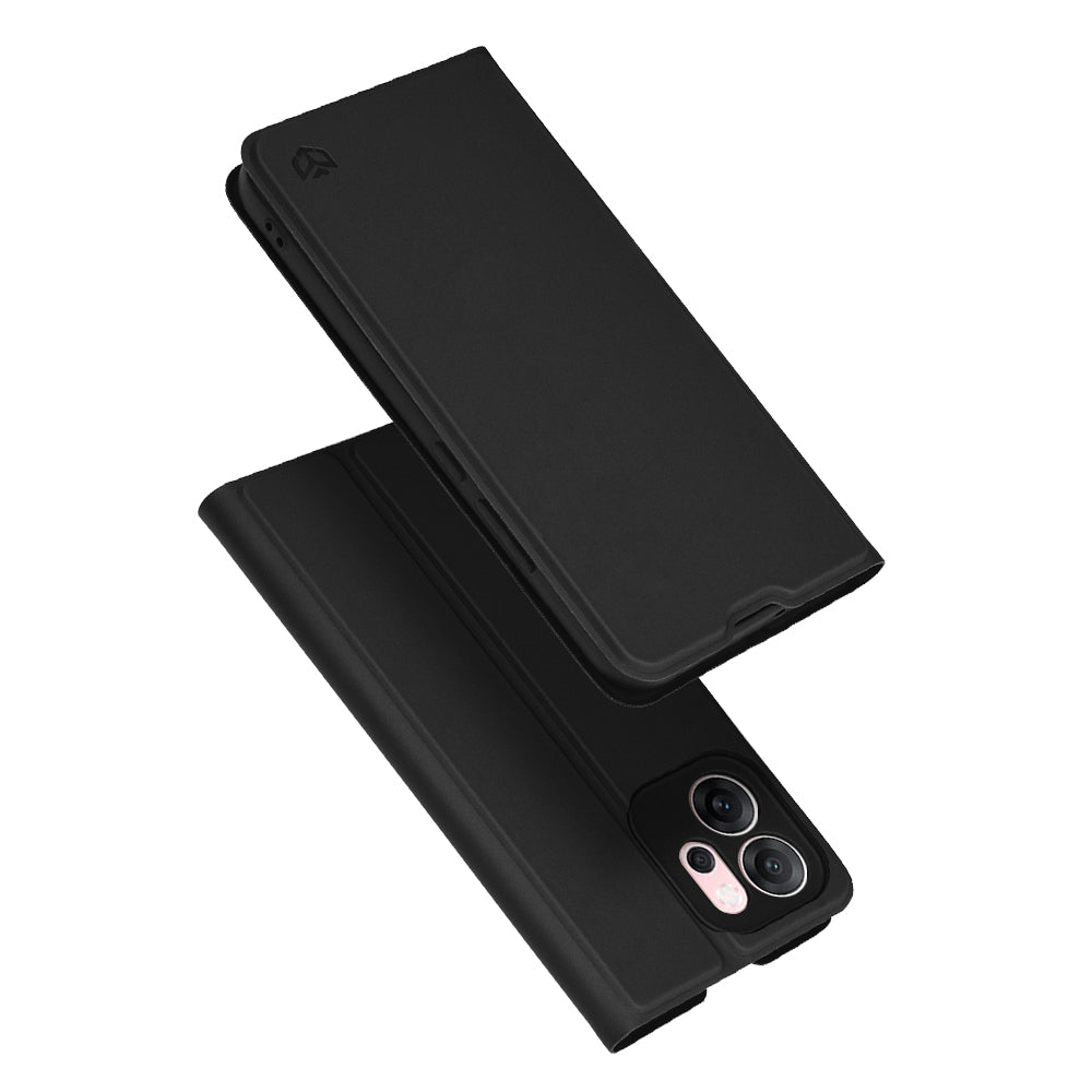Case for Oppo Reno14 FS 5G / Reno14 F, Techsuit, Magskin Book, Black
