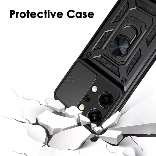 Hülle für Oppo Reno14 Pro, Techsuit, CamShield, Schwarz