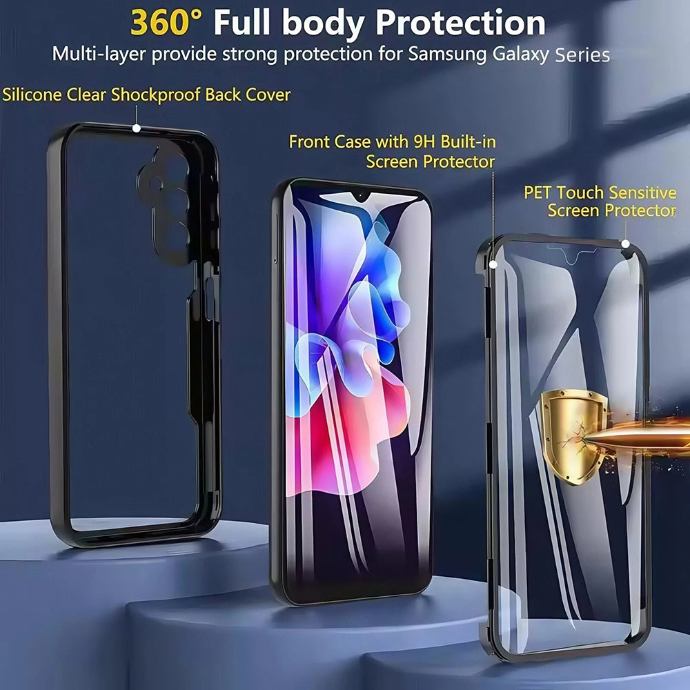 Étui pour Oppo Reno14, Techsuit, ColorVerse 360, Bleu