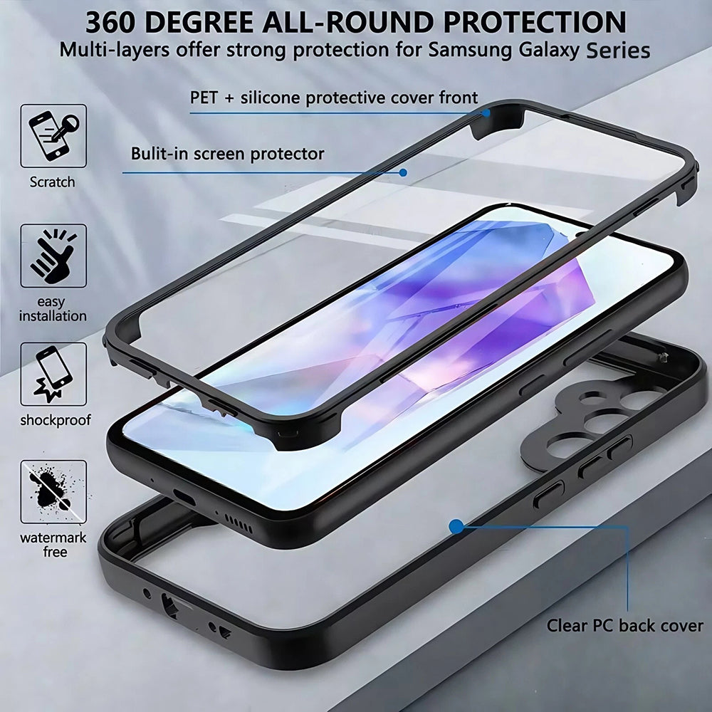 Étui pour Oppo Reno14, Techsuit, ColorVerse 360, Bleu