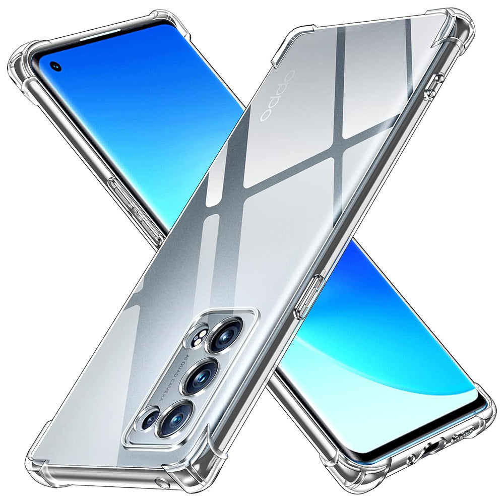Coque pour Oppo Reno6 Pro 5G (Snapdragon), Techsuit, Antichoc Claire, Transparente
