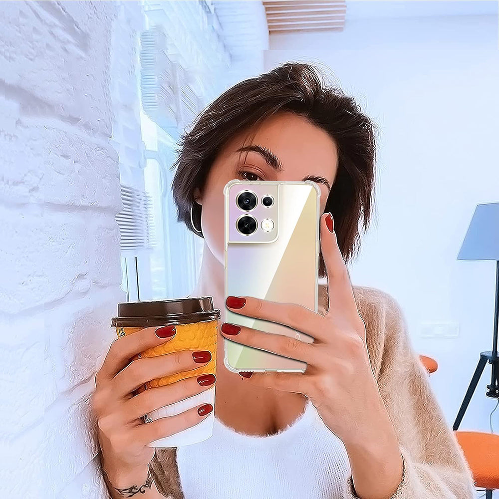 Coque pour Oppo Reno8, Techsuit, Antichoc Claire, Transparente