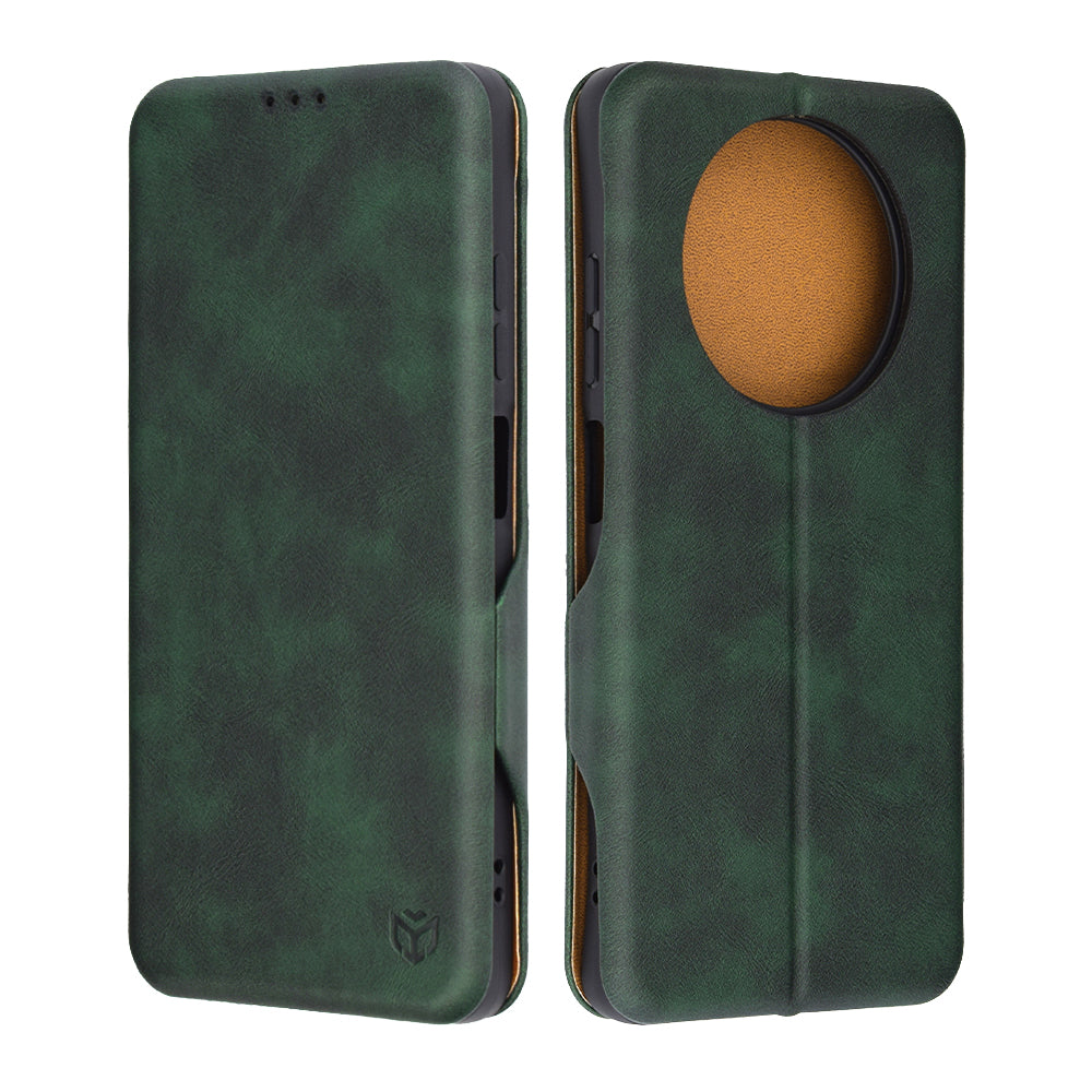 Coque pour Realme 12x / 12, Techsuit, Safe Wallet Plus, Vert